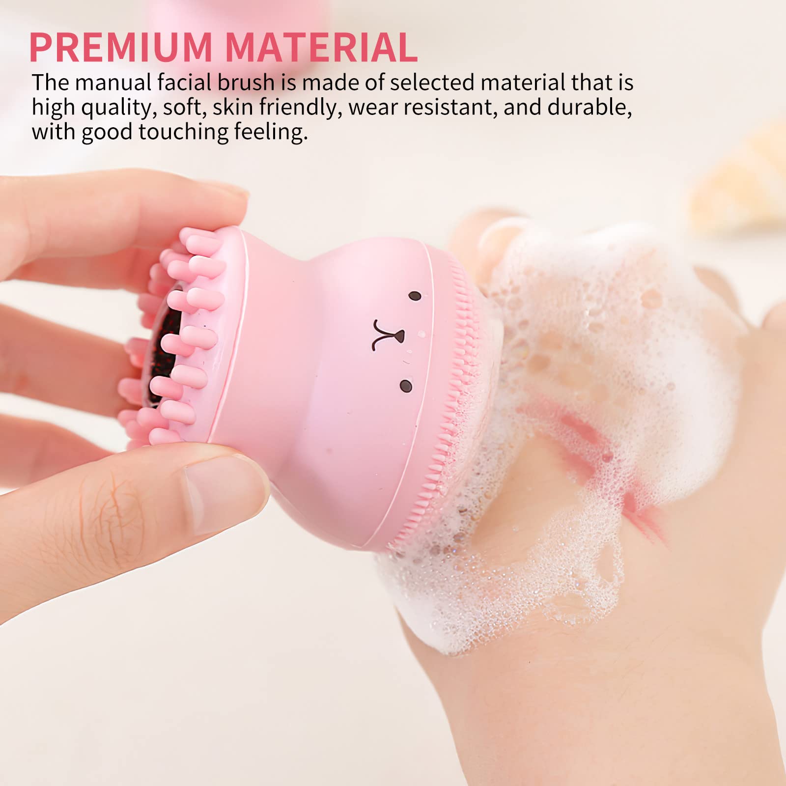 **Octopus Design Silicone Face Cleansing Brush - Deep Pore Cleaner for Exfoliating, Massaging & Makeup Removal | Soft Sponge & Skin-Friendly Silicone | Perfect for Daily Skincare & Spa Routine (1-Pack)**