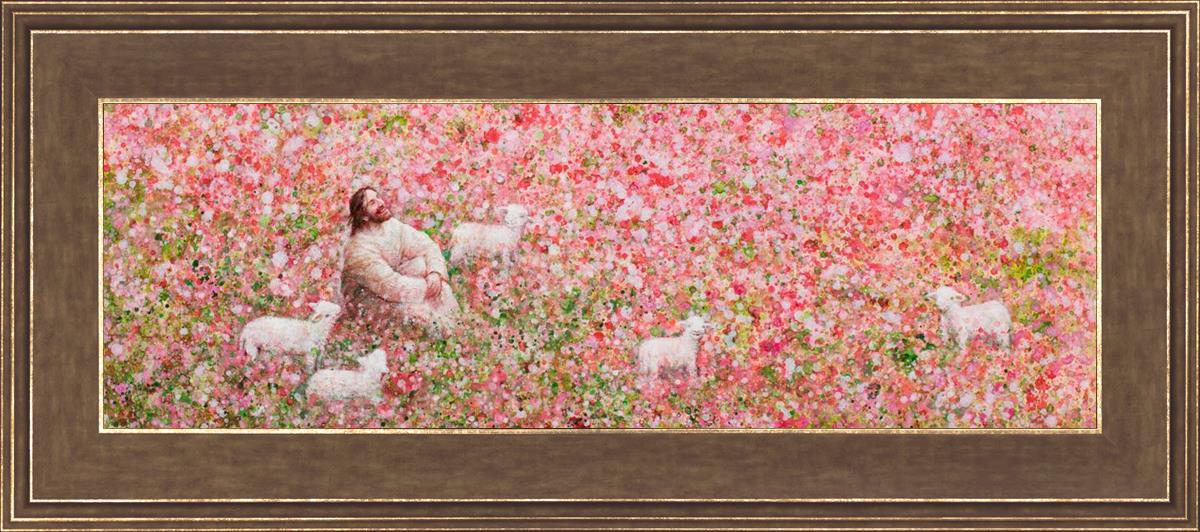 Shepherd's Rest by Yongsung Kim - Christian Wall Art, Inspirational Bible Verse Painting - Perfect for Home Decor, Church, or Office