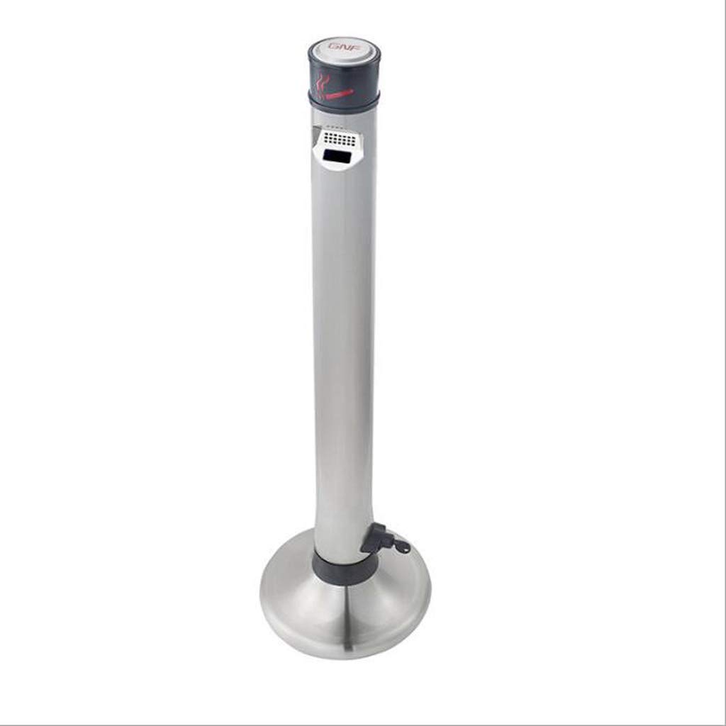 Stainless Steel Outdoor Ashtray - Windproof Standing Cigarette Ash Bin for Patio, Garden, and Indoor Use | Creative Smokeless Metal Ashtray for Home, Office, and Smoking Areas