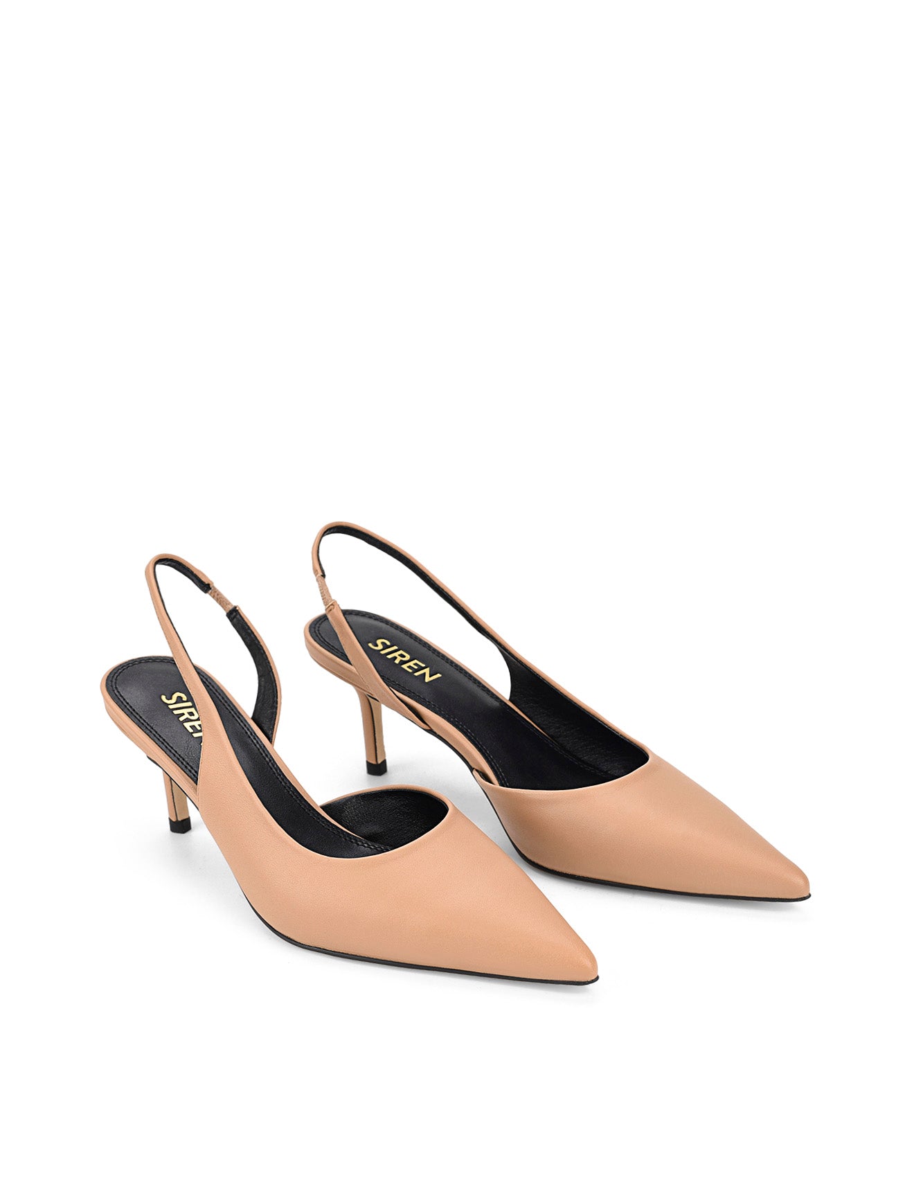 Yoselyn Dorsay Slingback Sandals - Almond Tan Genuine Leather Women's Shoes for Casual Wear & Summer Outfits