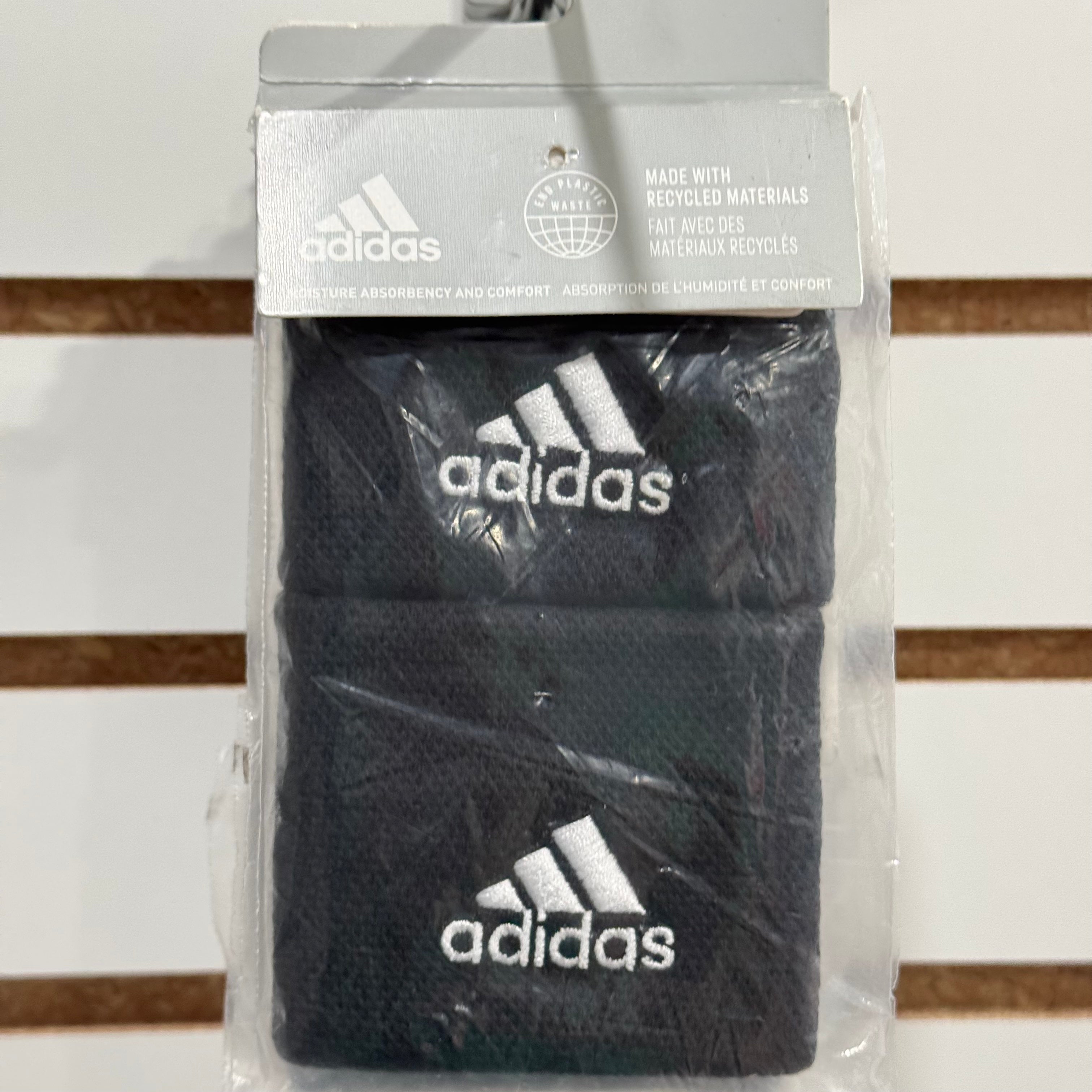 Adidas Interval Wristbands - Sweat Absorbent Sports Wristbands for Running, Gym & Basketball - Pack of 3 (Black) - Stay Dry & Comfortable During Workouts