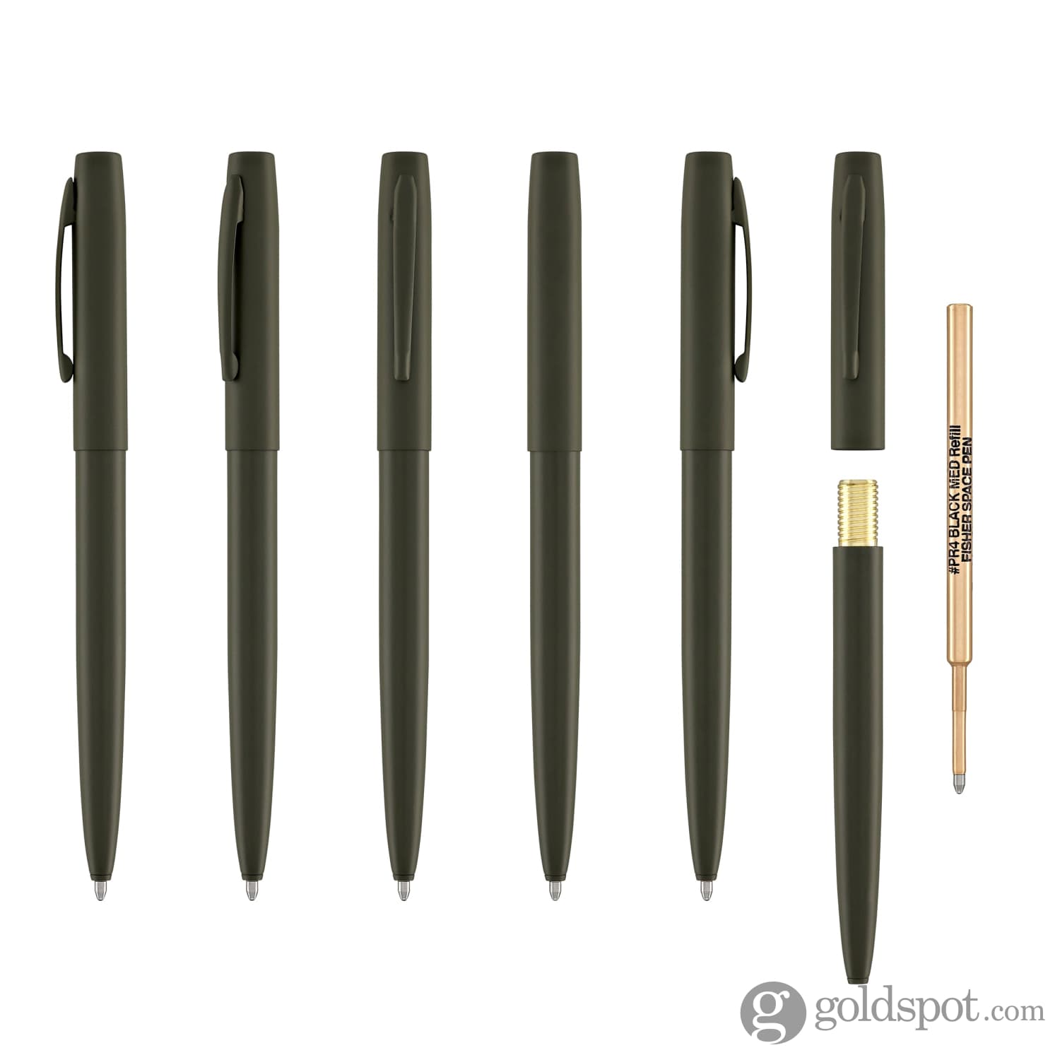 Fisher Space Pen Cerakote® Cap-O-Matic Ballpoint Pen - Olive Drab Green | EDC Writing Tool for Outdoor, Office & Everyday Use