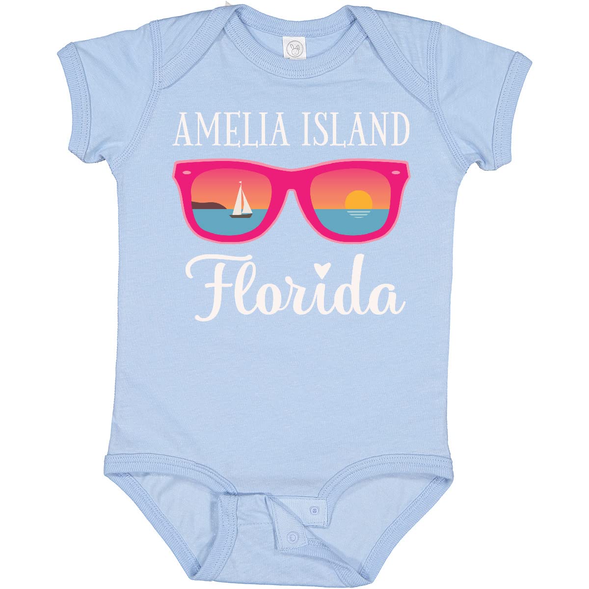 Inktastic Amelia Island Florida Vacation Baby Bodysuit - Cute Infant Onesie for Beach Trips & Family Getaways