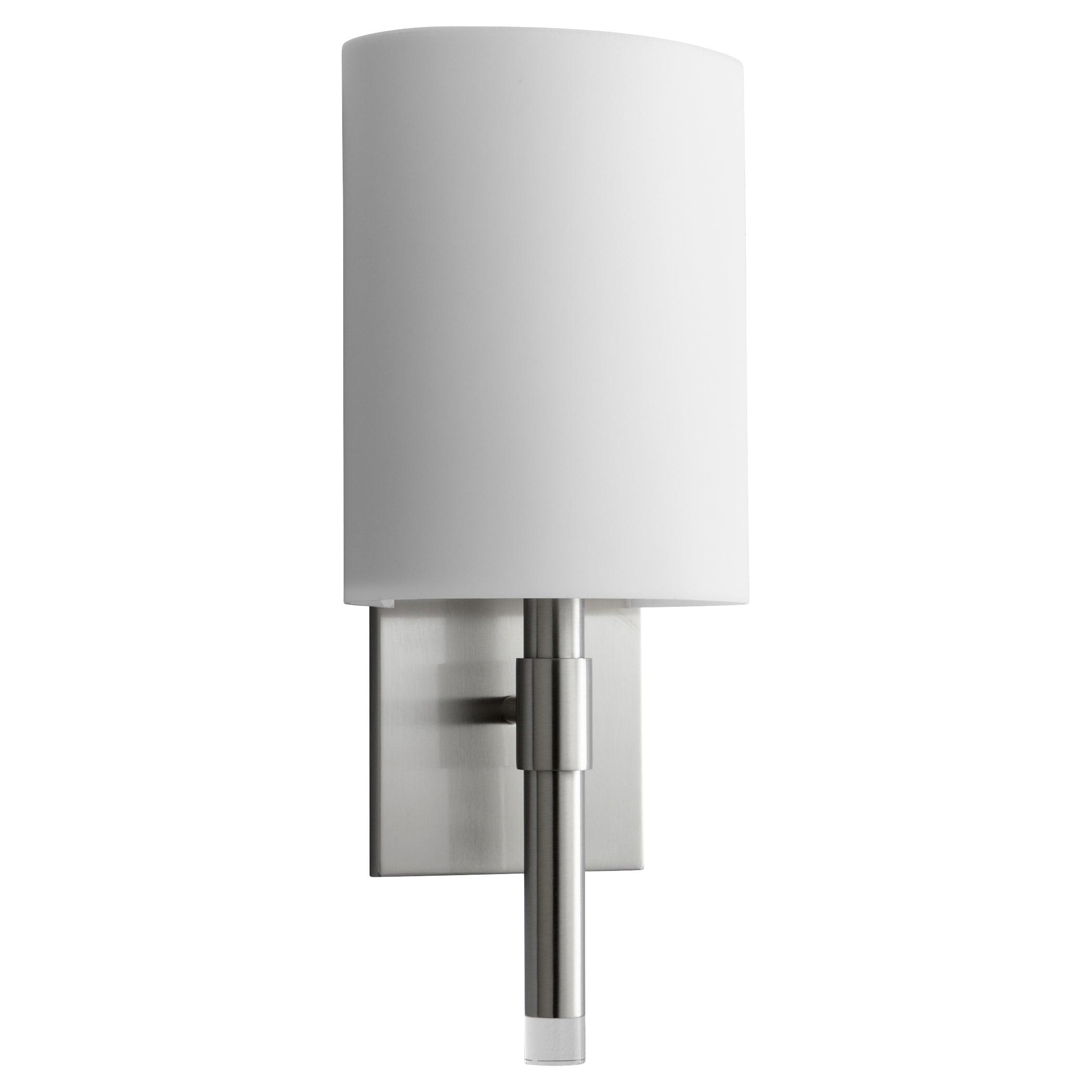 Oxygen Beacon 3 587 224 Traditional Classic Wall Sconce Light in Satin Brass - Elegant Lighting for Living Room, Bedroom, and Hallway Decor