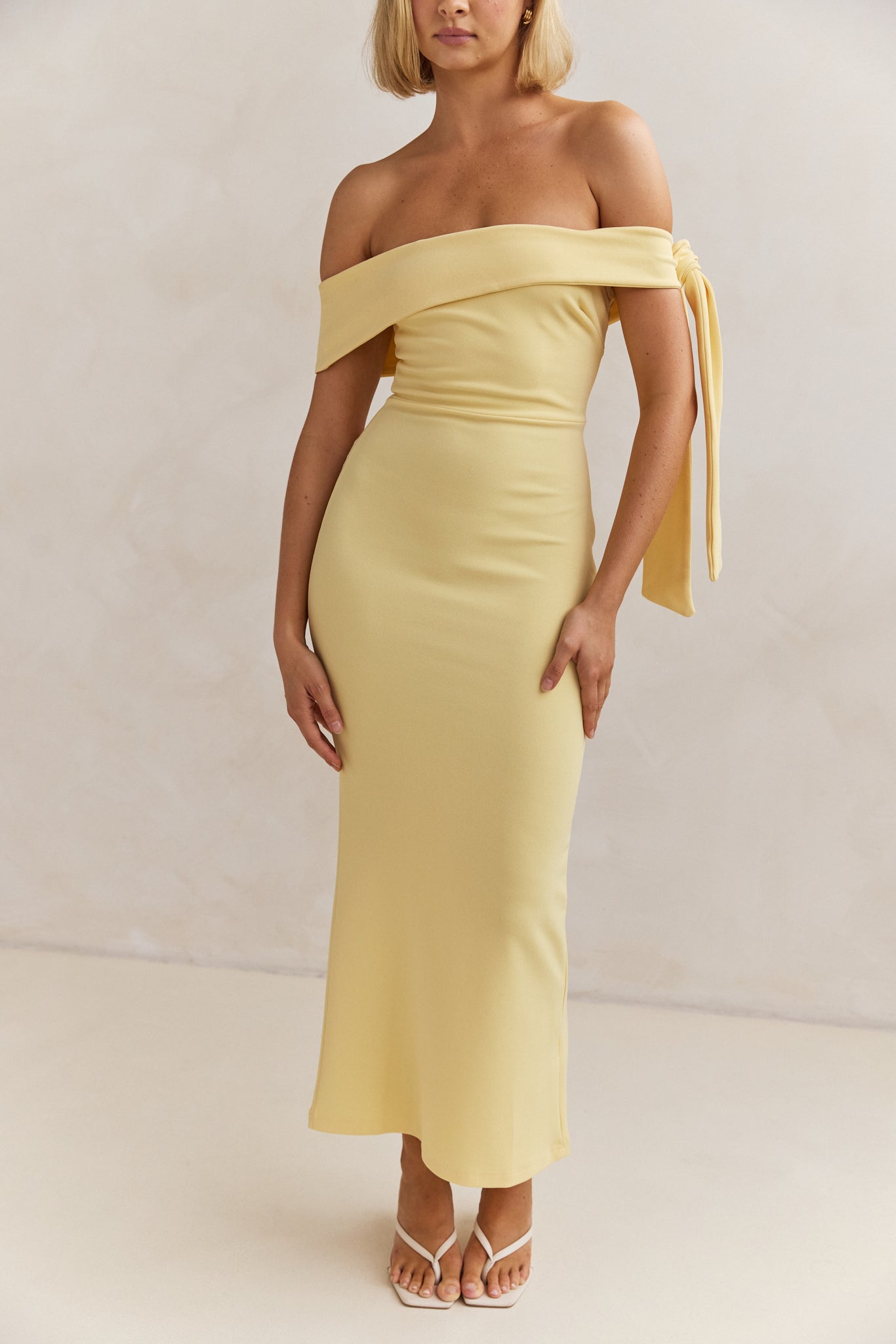 Mina Maxi Dress for Women - Flowy Long Summer Dress in Yellow - Perfect for Beach, Vacation, and Casual Wear