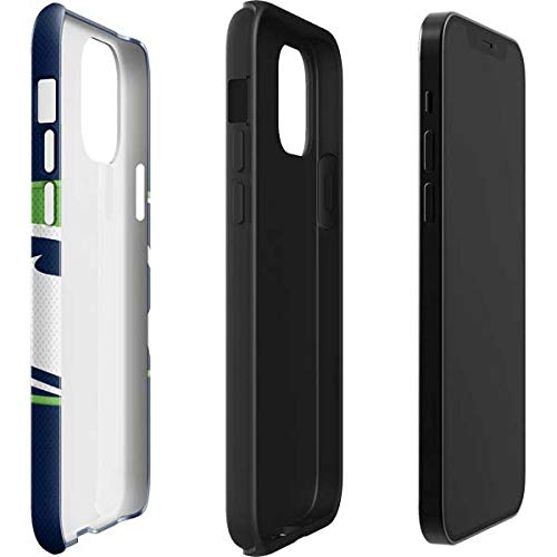 Officially Licensed NFL Seattle Seahawks Zone Block Design Impact Phone Case for iPhone 12 Pro Max - Durable Protection for Football Games & Daily Use