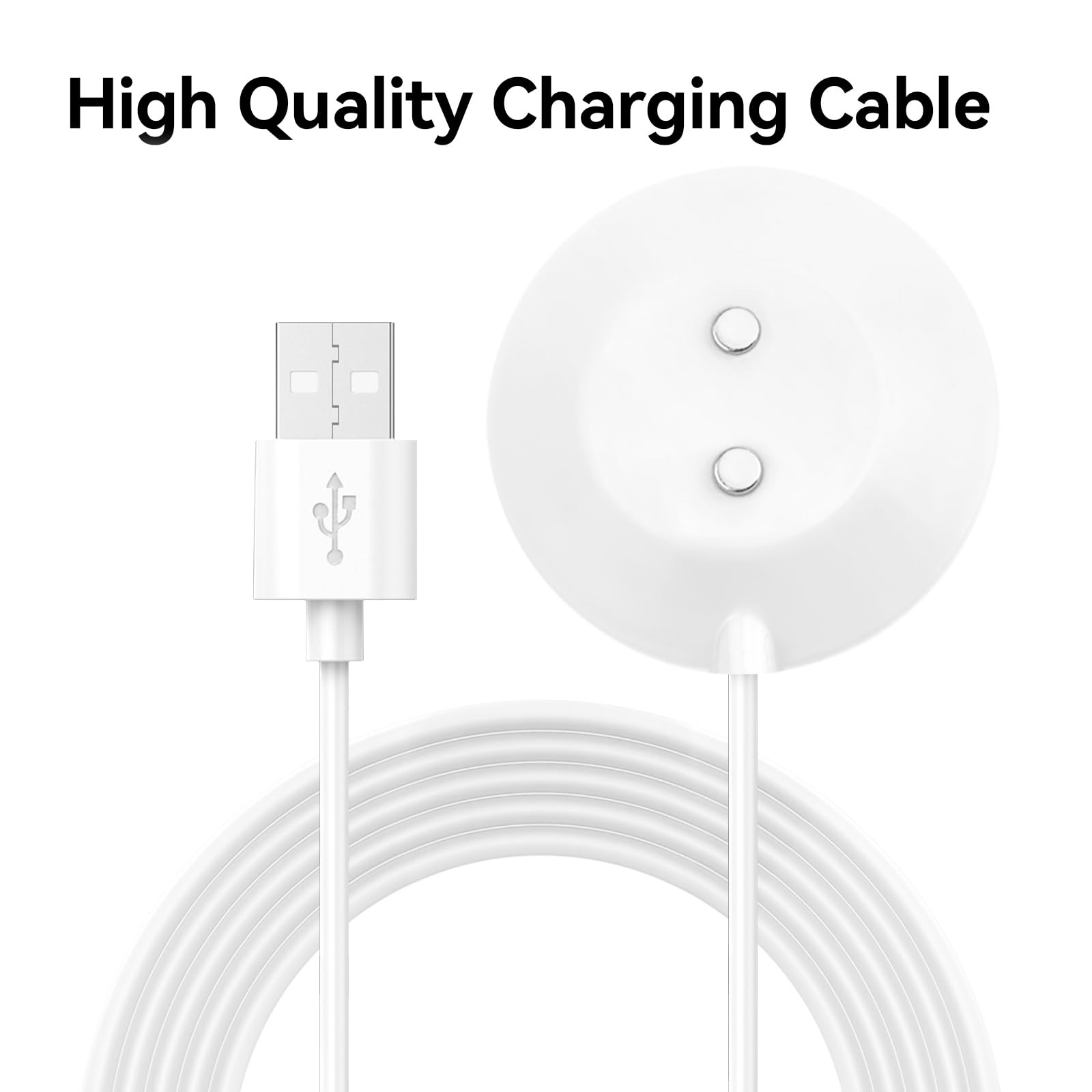 FitTurn Rose Wand Replacement Charger - 12mm Standing Magnetic USB Charging Cable for Rose Wand Massager | Perfect for Home Spa & Sensual Relaxation