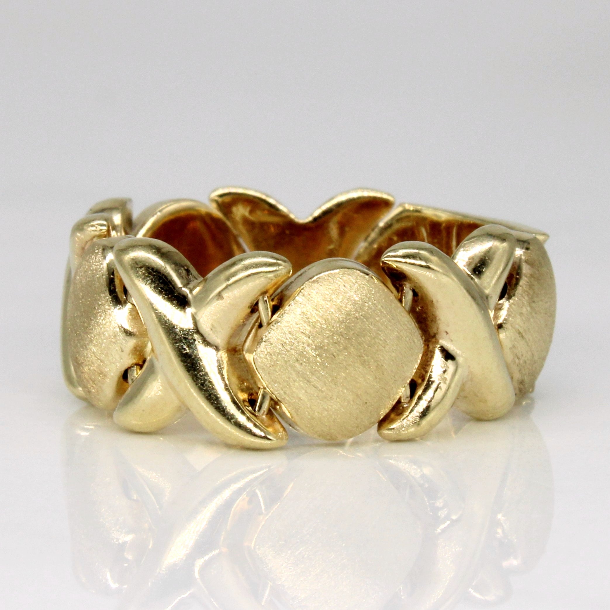 14K Yellow Gold Ring for Women - Size 7.25 - Elegant Wedding Band, Anniversary Gift, Promise Ring for Her - Perfect for Everyday Wear & Special Occasions
