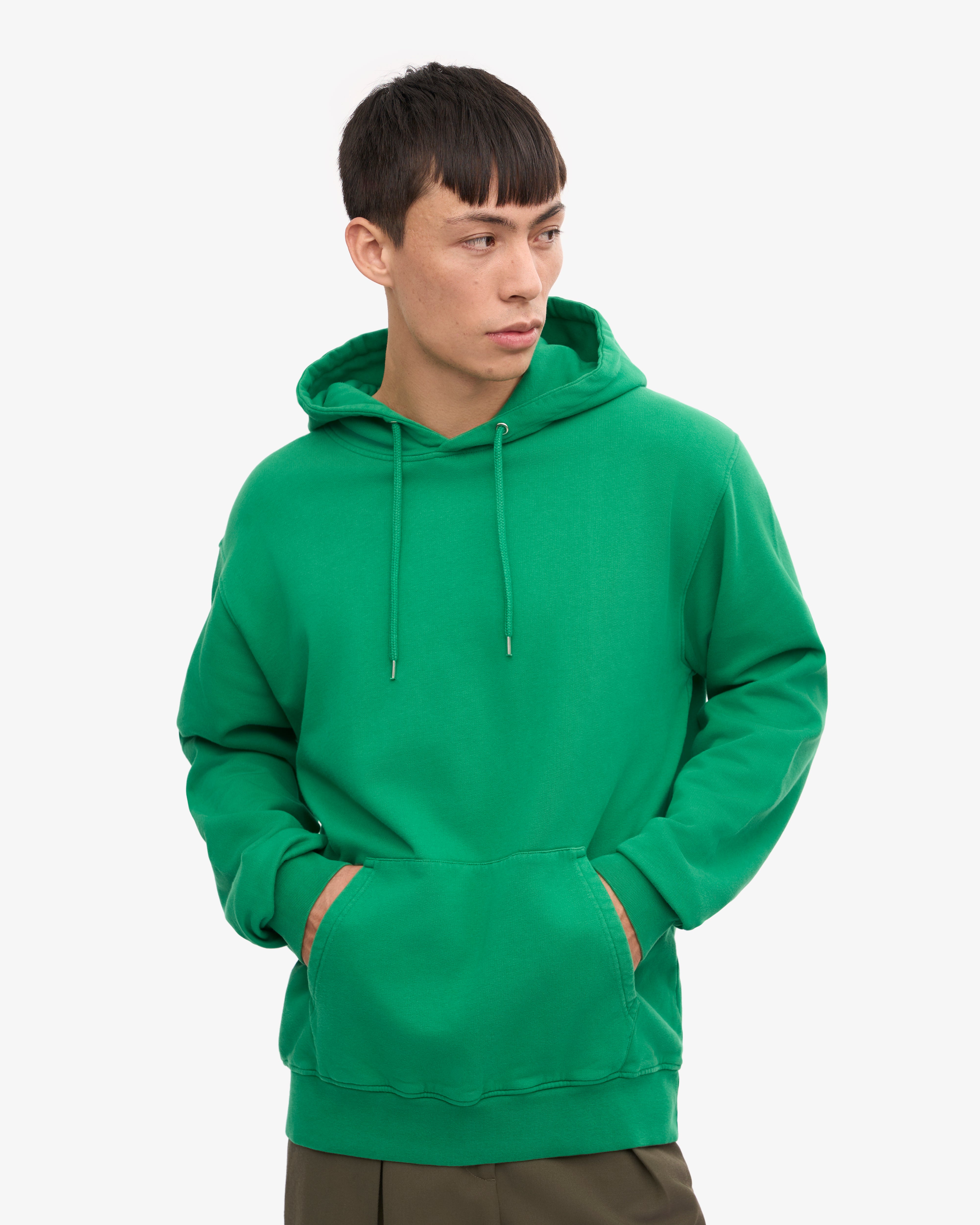 Classic Organic Cotton Hoodie - Kelly Green | Eco-Friendly & Comfortable Pullover for Men & Women | Perfect for Casual Wear, Outdoor Activities & Loungewear