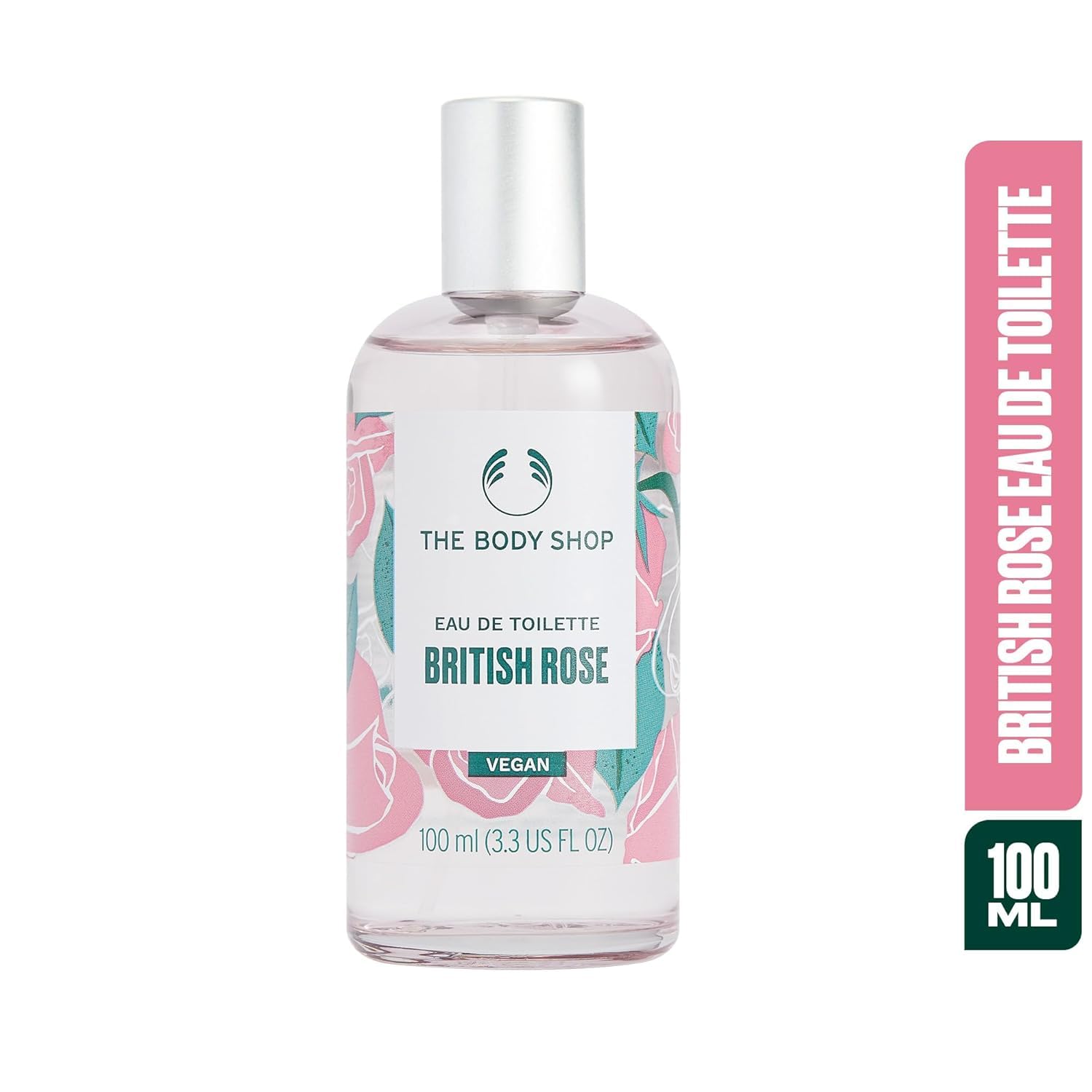 British Rose Eau De Toilette for Women - 100ml Floral Perfume Spray | Long-Lasting Fragrance for Daytime Wear, Date Nights & Special Occasions
