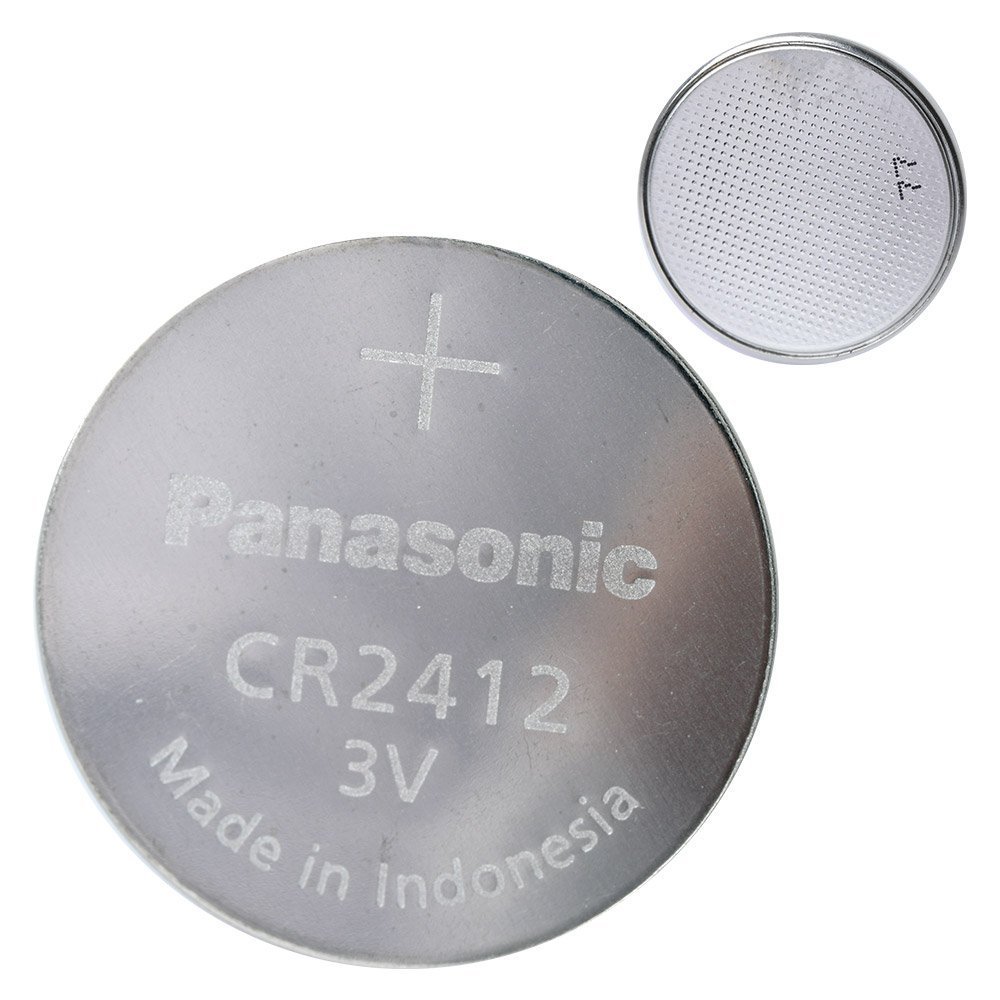 Panasonic CR2412 3V Lithium Coin Battery (2-Pack) - Long-Lasting Power for Watches, Calculators, and Key Fobs