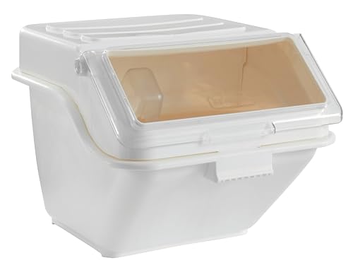 12.6 Gallon (200 Cup) Large Ingredient Bin - NSF Certified Food Storage Container for Sugar, Flour & Bulk Dry Goods - Holds 89 lbs Sugar or 60 lbs Flour - Perfect for Commercial Kitchens, Bakeries & Pantry Organization