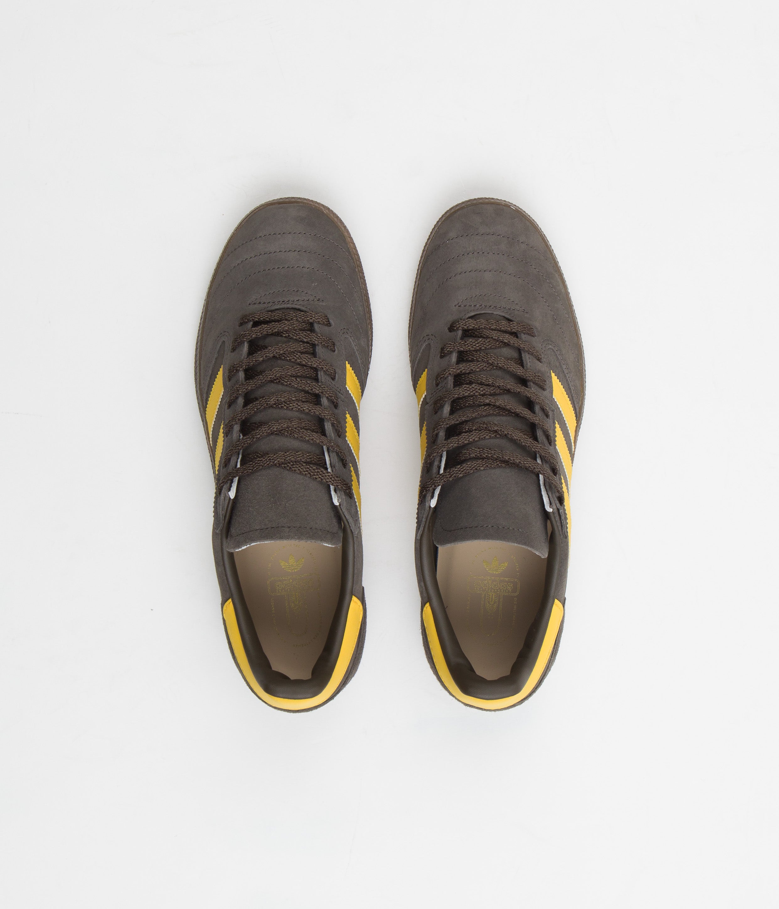 Adidas Busenitz Vintage Sneakers - Shadow Olive, Bold Gold & Gum5 - Classic Skateboarding Shoes for Men & Women - Perfect for Streetwear & Casual Fashion