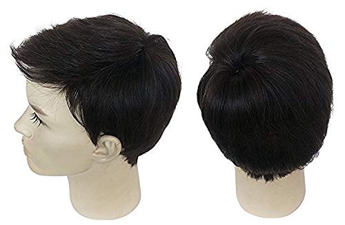 Premium 10x8 Human Hair Toupee for Men - Natural Black Hair Patch to Cover Baldness | Includes Free Hair Comb, Wig Tape & 4 Clips | Perfect for Daily Wear, Work & Special Occasions