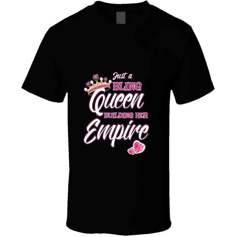 Bling Queen Empire Jewelry T-Shirt - Stylish Graphic Tee for Women - Perfect for Casual Wear, Parties & Fashion Statements