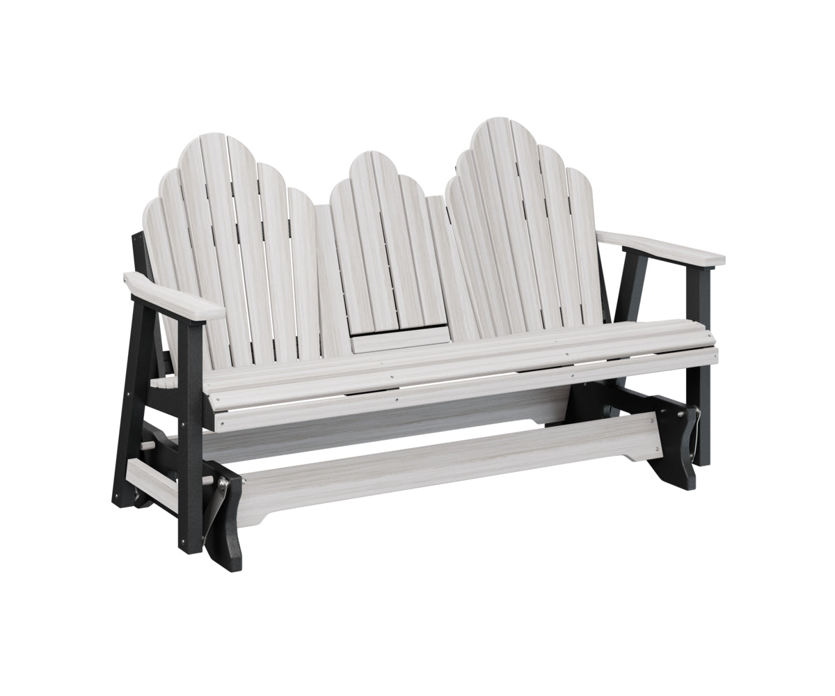 Berlin Gardens Cozi Back 3-Seat Porch Swing Glider with Cup Holder Console - Perfect for Outdoor Patio, Deck, Garden Relaxation