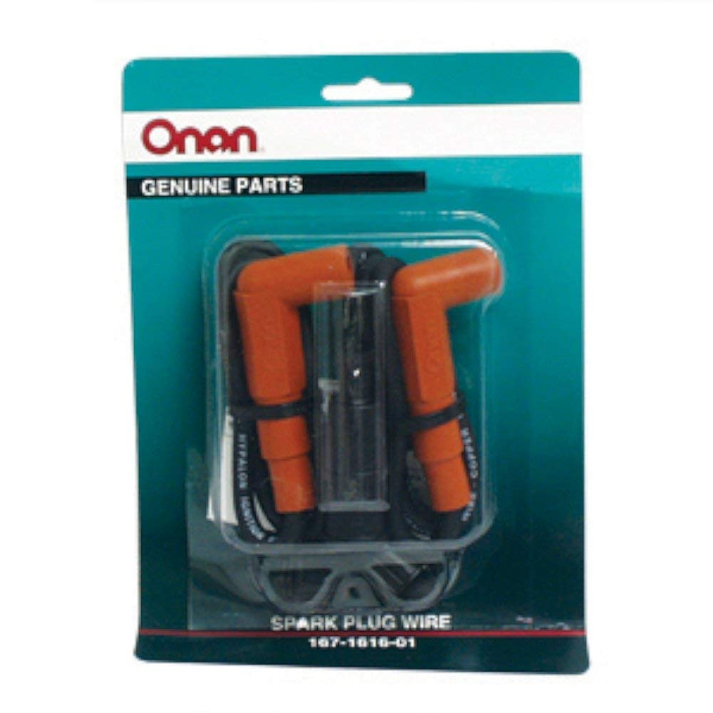Cummins 167161601 Onan Spark Plug Wire Set - 2 Pack - Compatible with Onan Generators & Engines - High Performance Ignition Wires for Smooth Engine Operation