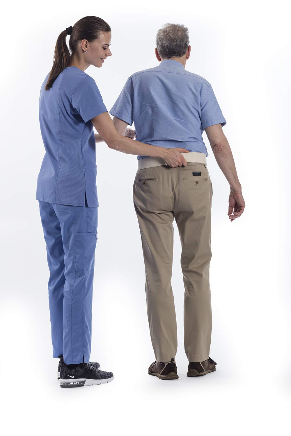 NYOrtho Plastic Buckle Gait Belt - Adjustable, Machine Washable, Heavy Duty Latex-Free Transfer Belt for Elderly Care & Patient Mobility Assistance | Home Healthcare & Hospital Use