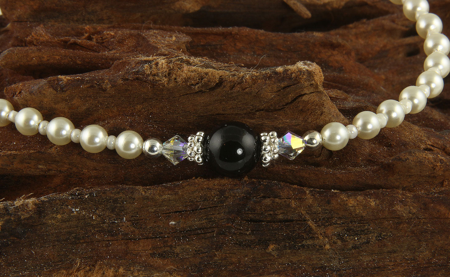 Elegant Black Pearl Beaded Anklet for Women - Stylish Foot Jewelry for Beach, Wedding & Summer Outfits