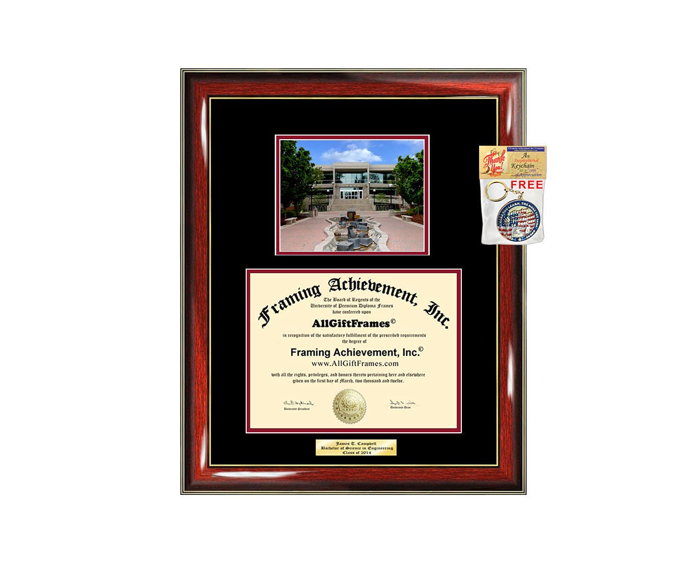 Eastern Washington University Diploma Frame - EWU Degree Display & Certificate Holder for Graduation Gift, Campus Photo, Document Framing - Perfect for Office, Home Decor, and School Memorabilia