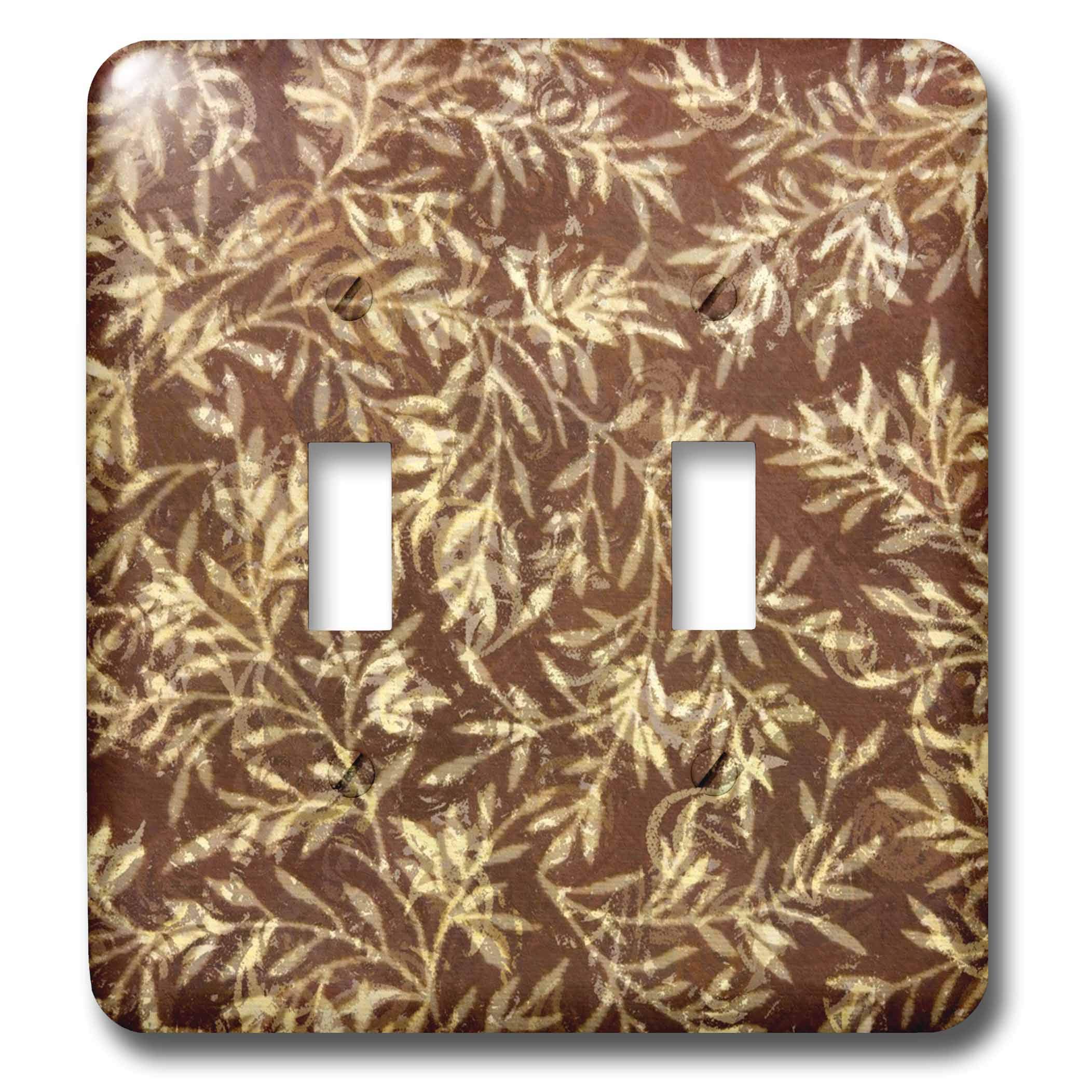 3D Rose Tawny Wood Toggle Switch - Multi-Color Light Switch Cover for Home Decor, Kitchen, Bedroom & Office | Unique Wall Plate Design for Electrical Outlets