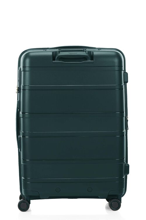 American Tourister Light Max 69cm Medium Spinner Suitcase - 28-Inch Expandable Luggage with 4 Wheels, Varsity Green - Perfect for Travel, Business Trips & Weekend Getaways