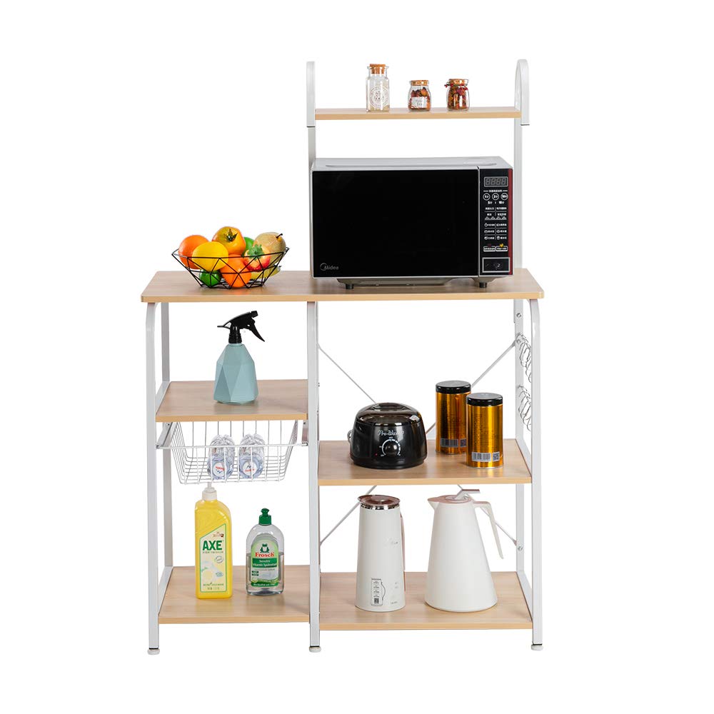 4-Tier Kitchen Baker's Rack & Microwave Stand - 35.5