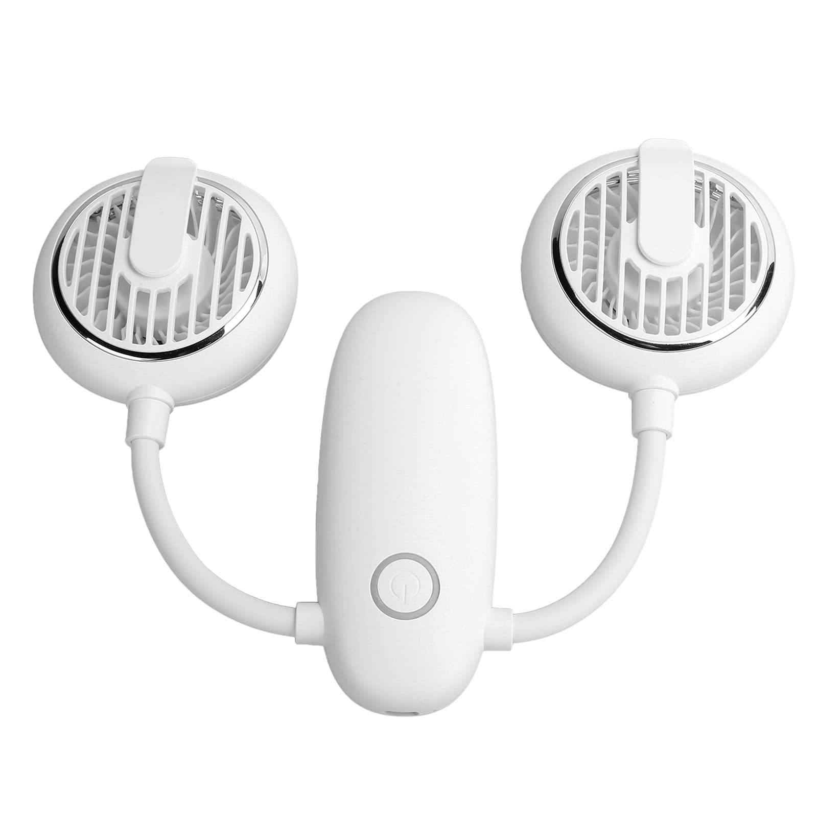 Double Head USB Rechargeable Mini Fan - 4800mAh Battery, 3 Speed Adjustable Portable Fan for Travel, Outdoor Sports, School & Office | Perfect for Camping, Hiking, and Desk Cooling