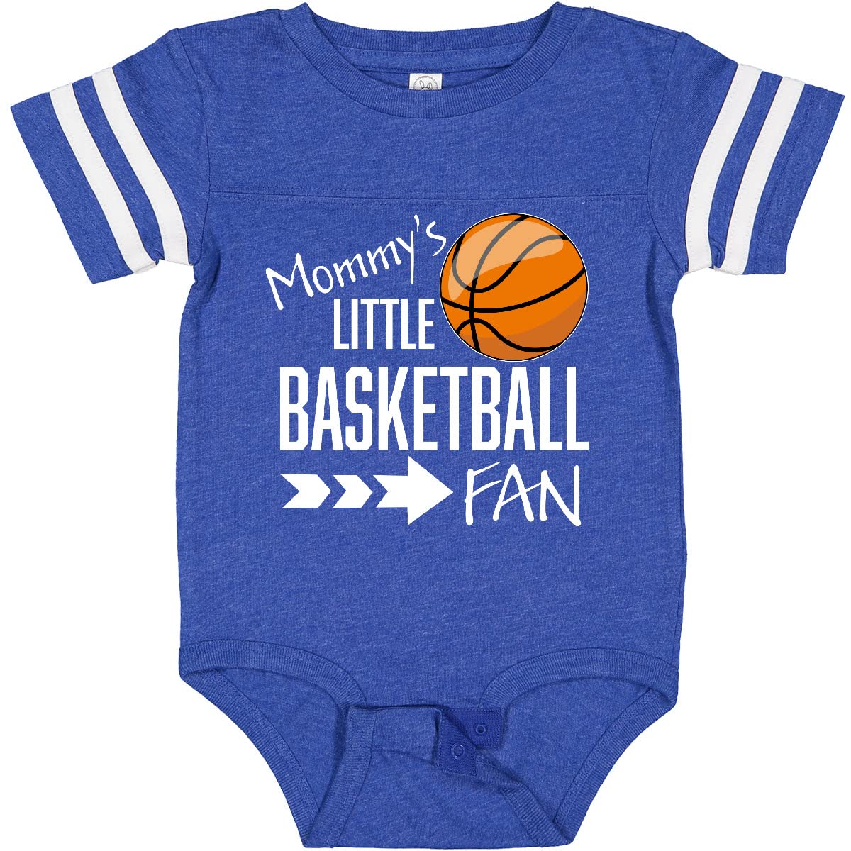 Inktastic Mommy's Little Basketball Fan Baby Bodysuit - Cute Infant Basketball Onesie for Boys & Girls - Perfect for Game Day, Family Photos & Sports Events