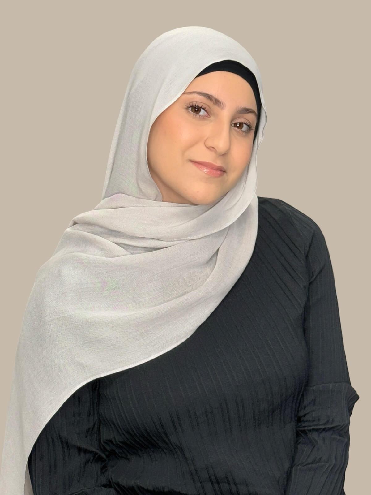 Stylish Cotton Modal Hijab Scarf for Women - Soft & Breathable Misty Mink - Perfect for Daily Wear, Prayer & Fashion Outfits