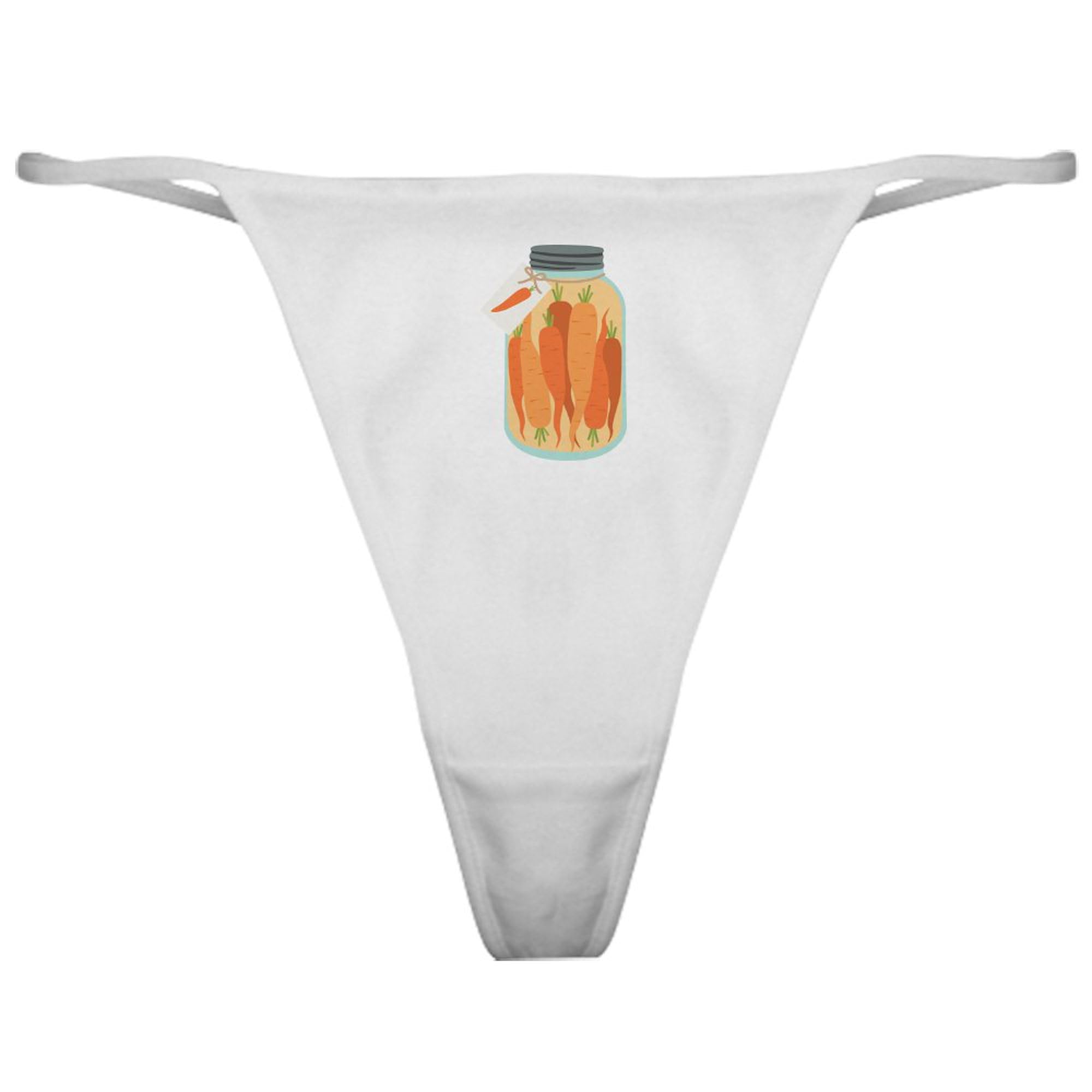 Pickled Carrots Classic Thong Underwear for Women - Comfortable Cotton Panties - Perfect for Sleepwear, Lounge & Everyday Wear