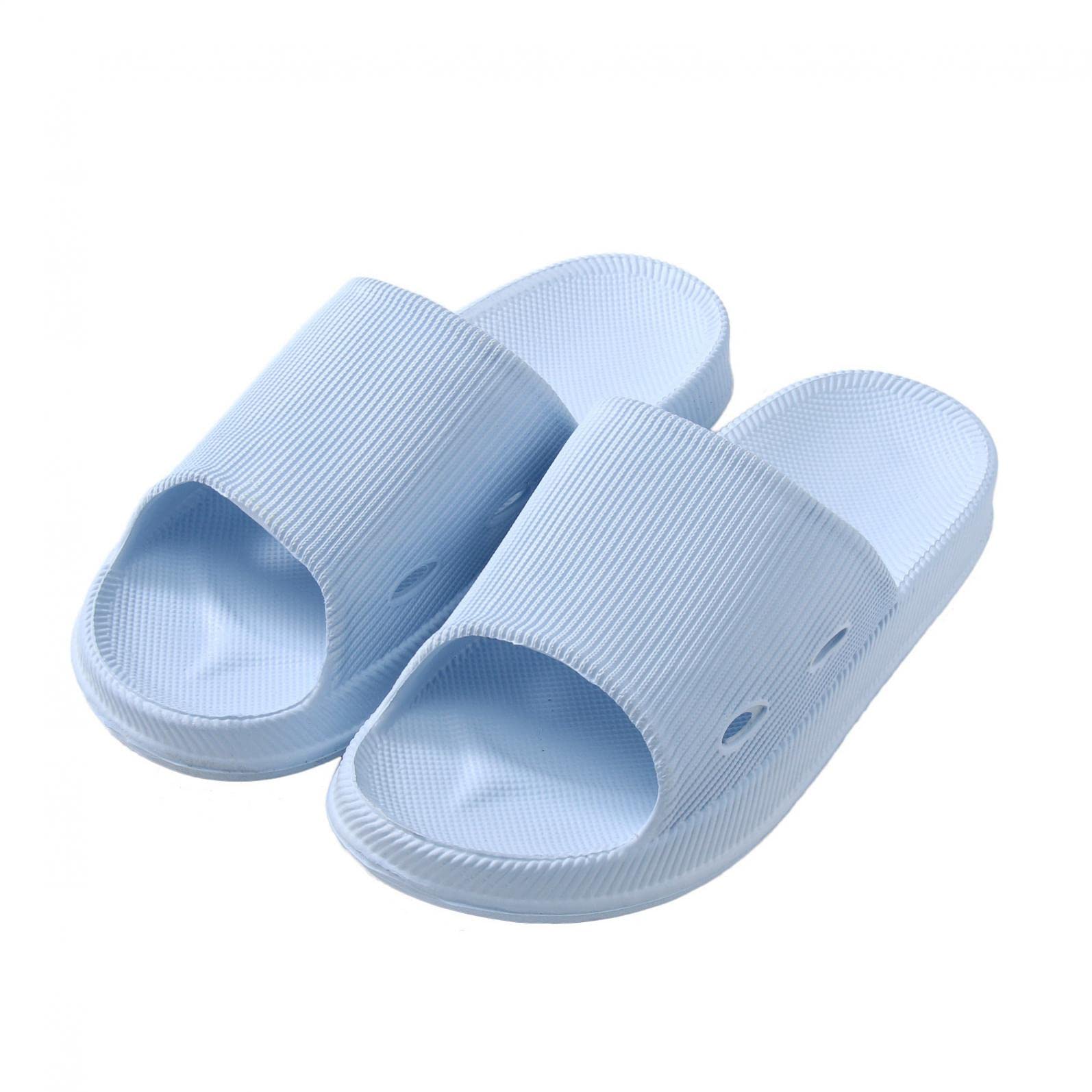 Comfy Non-Slip Shower Slippers for Women & Men - Thick Sole Bathroom Sandals for Home, Spa & Pool Use