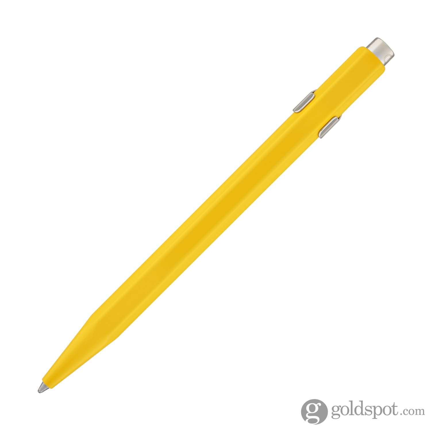 Caran d'Ache 849 Metal Collection Yellow Ballpoint Pen - Premium Writing Instrument for Office, Business Gifts & Luxury Collectors
