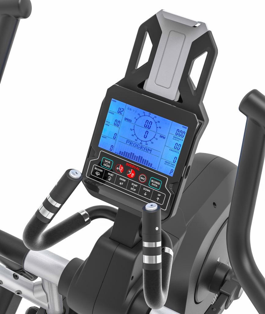 Sportop E360 Elliptical Machine - Low Impact Cardio Trainer for Home Gym, Full Body Workout Equipment with LCD Monitor | Perfect for Small Spaces & Apartment Fitness