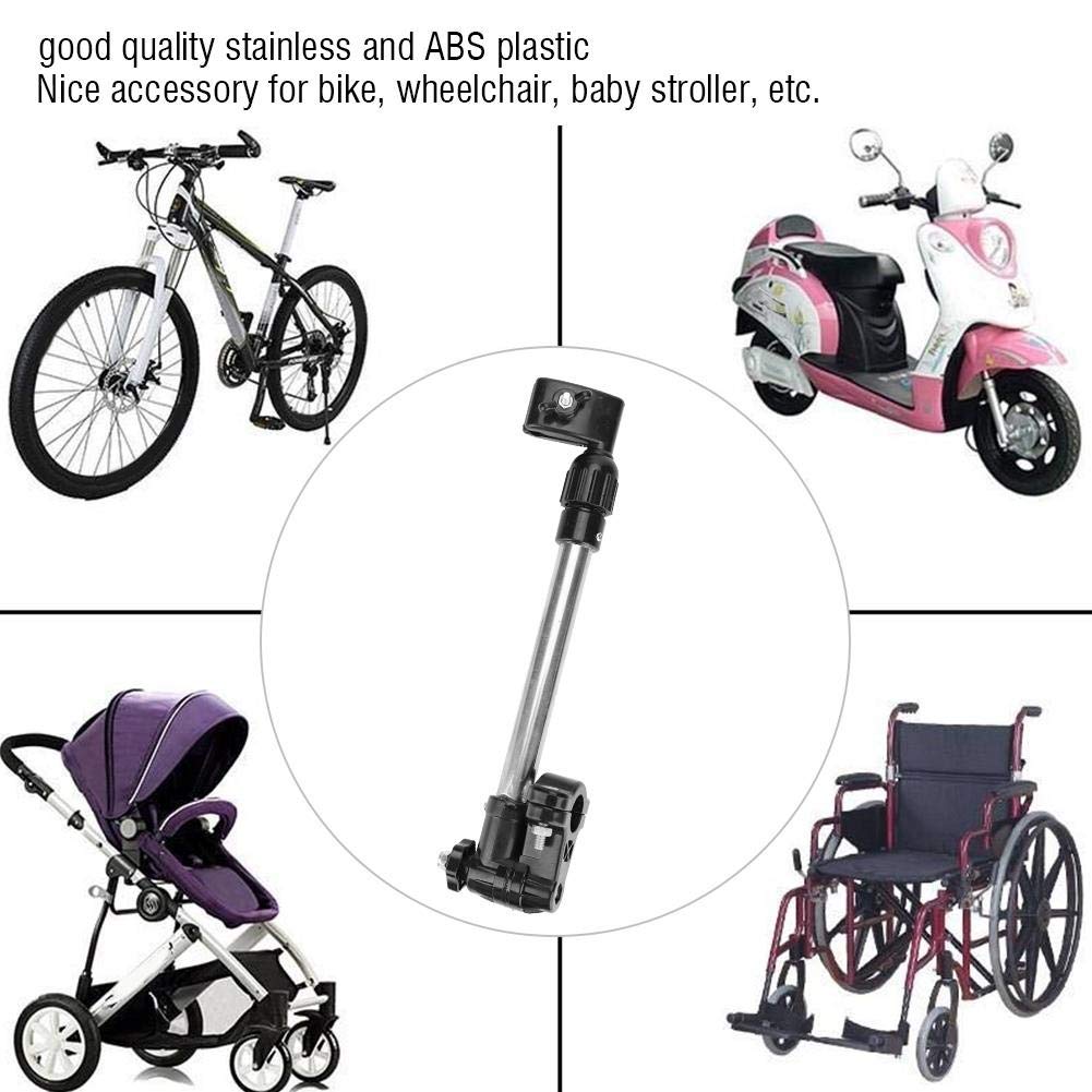 Bike Umbrella Holder - Adjustable Umbrella Stand Extension for Stroller, Wheelchair & Handlebar - Perfect for Outdoor Activities, Cycling, and Rainy Day Commutes