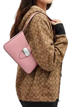 Coach Eliza Shoulder Bag for Women | Genuine Leather Crossbody Purse | Perfect for Work, Travel & Everyday Use