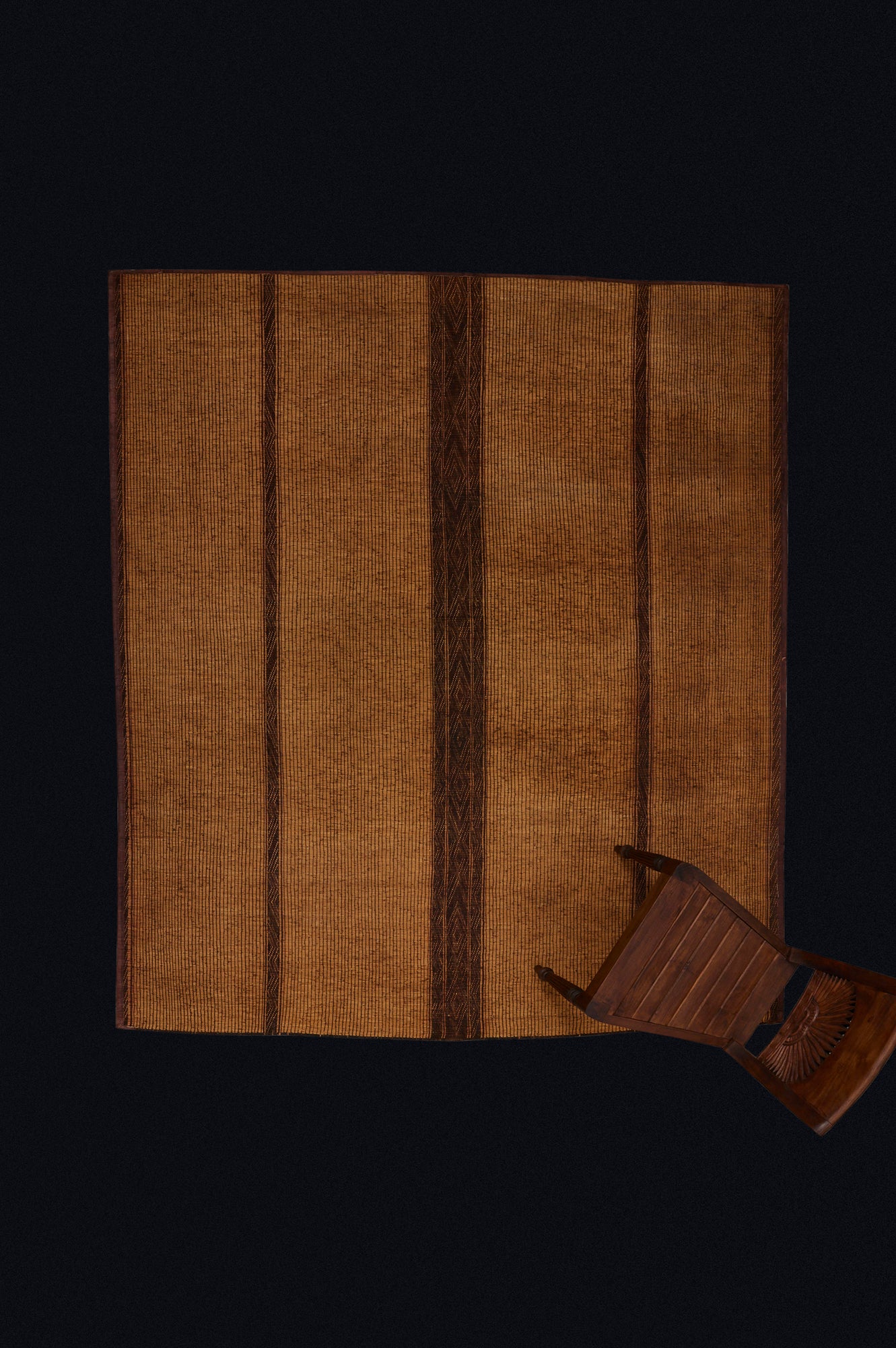 Handmade Early Coco Brown Tuareg Area Rug 6'8 x 8'7 - Traditional Grand Central Design - Perfect for Living Room, Bedroom & Boho Decor