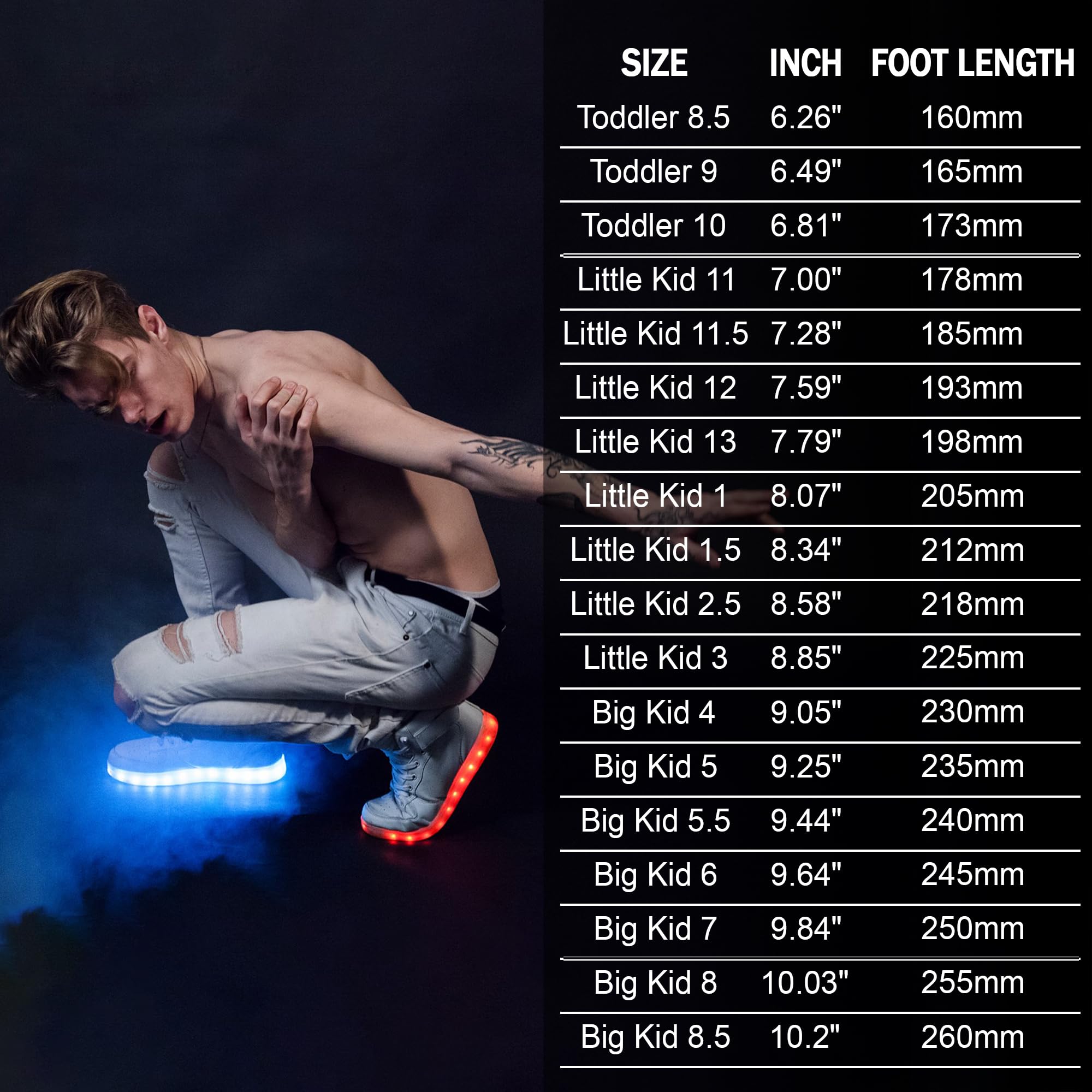**IGxx LED Light Up Shoes for Kids - High Top Glowing Sneakers for Boys & Girls - Fashionable LED Shoes for Running, Dancing & Nighttime Play**