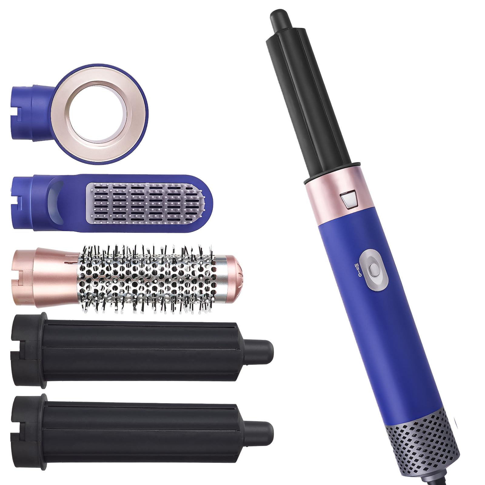 5 in 1 Curling Wand for Short & Long Hair - Ceramic Hair Curling Iron with Adjustable Temperature (150-450°F) | Professional Styling Tool for Beach Waves, Curls & Straightening | Perfect for Home, Salon & Travel Use