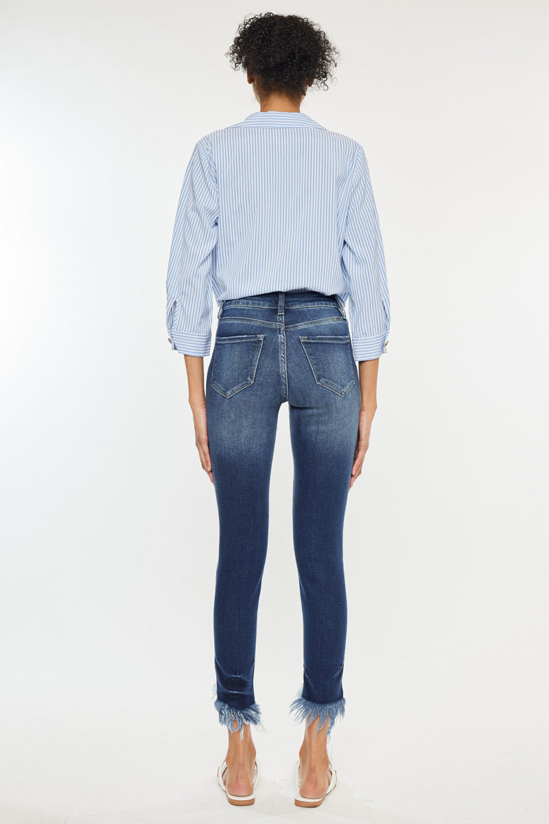 Dana High Rise Ankle Skinny Jeans for Women - Stretch Denim Pants, Slim Fit, Comfortable & Trendy - Perfect for Casual Wear, Office & Night Out