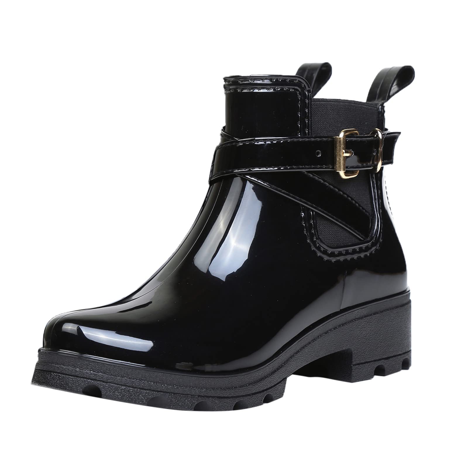 Women's Waterproof Pumpkin Rain Boots - Non-Slip Rubber Rain Shoes for Ladies | Perfect for Gardening, Hiking & Wet Weather