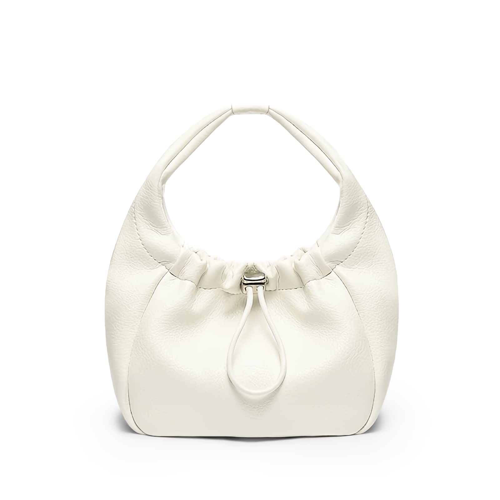 FireDeer Women's Small Tote Shoulder Bag - Mini Hobo Handbag, Chic Clutch Purse with Cloud Design (White) | Perfect for Work, Travel, and Everyday Use