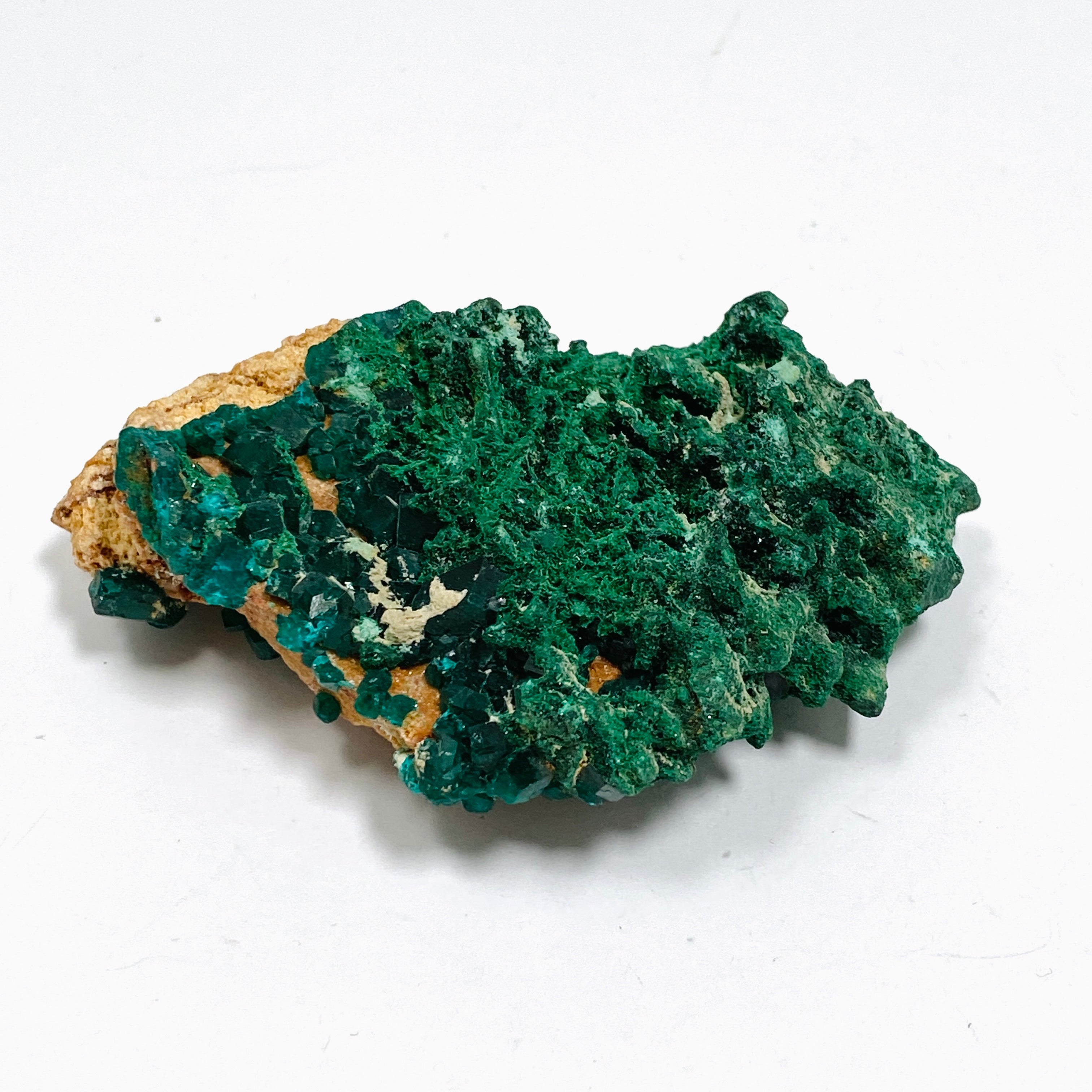 Natural Dioptase and Malachite Crystal Specimen from Congo - CR3745 | Mineral Collection, Healing Crystals, Geology Display, Home Decor