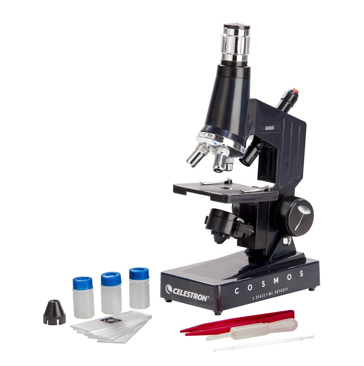 Professional COSMOS Biological Microscope Kit for Kids & Students - 1200X Magnification, LED Illumination, Science Lab & Classroom Use, Perfect for Home Schooling & STEM Education