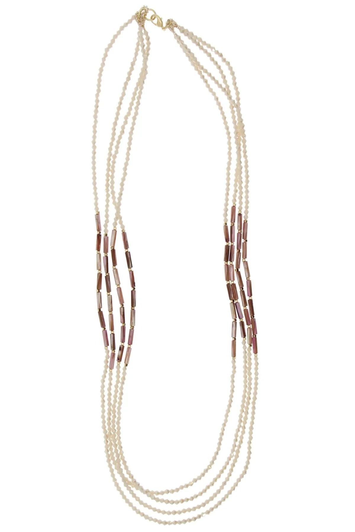 Elegant Multi Strand Long Necklace for Women - Perfect for Parties, Weddings & Evening Events | Stylish Layered Statement Jewelry