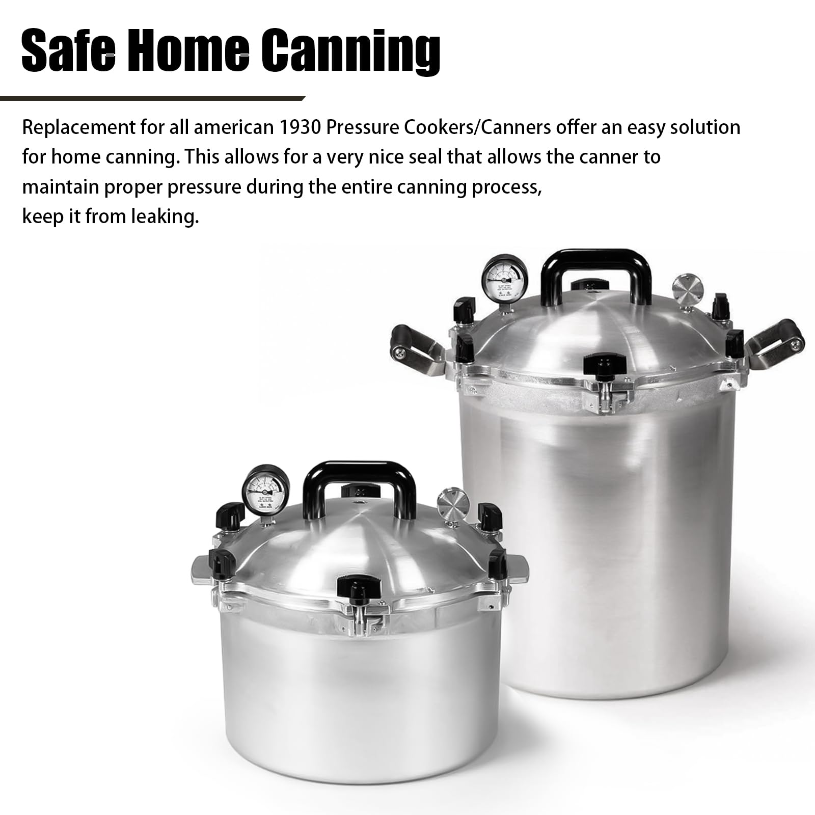 2-Pack Rubber Pressure Cooker Safety Plug - Auto Steam Venting Overpressure Release Valve (1930 Model) - Compatible with Most Pressure Cookers & Canners | Perfect for Home Canning, Preserving, and Safe Cooking