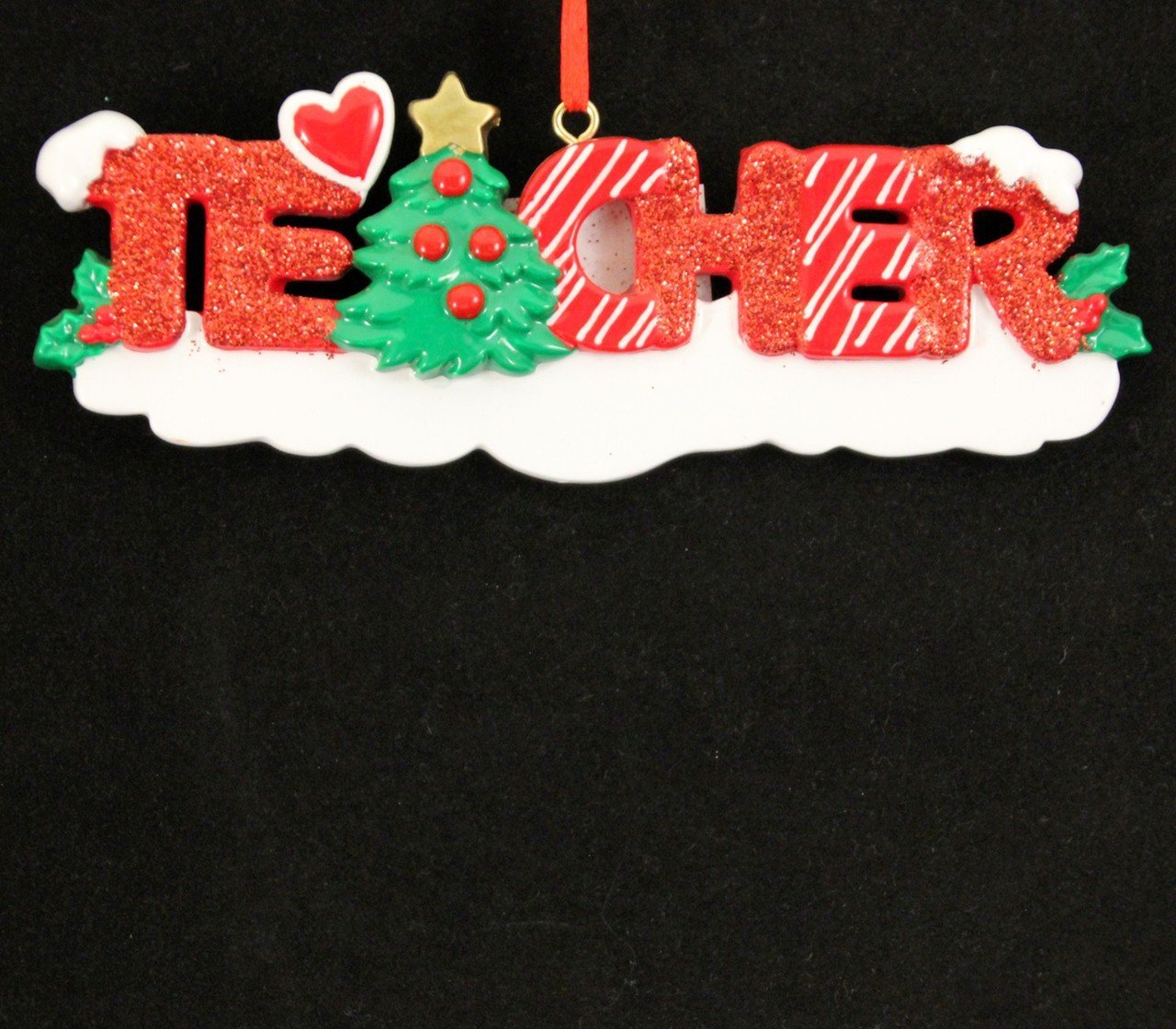 Personalized Teacher Christmas Ornament - Custom Name Engraved Gift for Educators, Appreciation Present for Teachers - Perfect for Classroom Decor, Holiday Tree, and Christmas Gifts