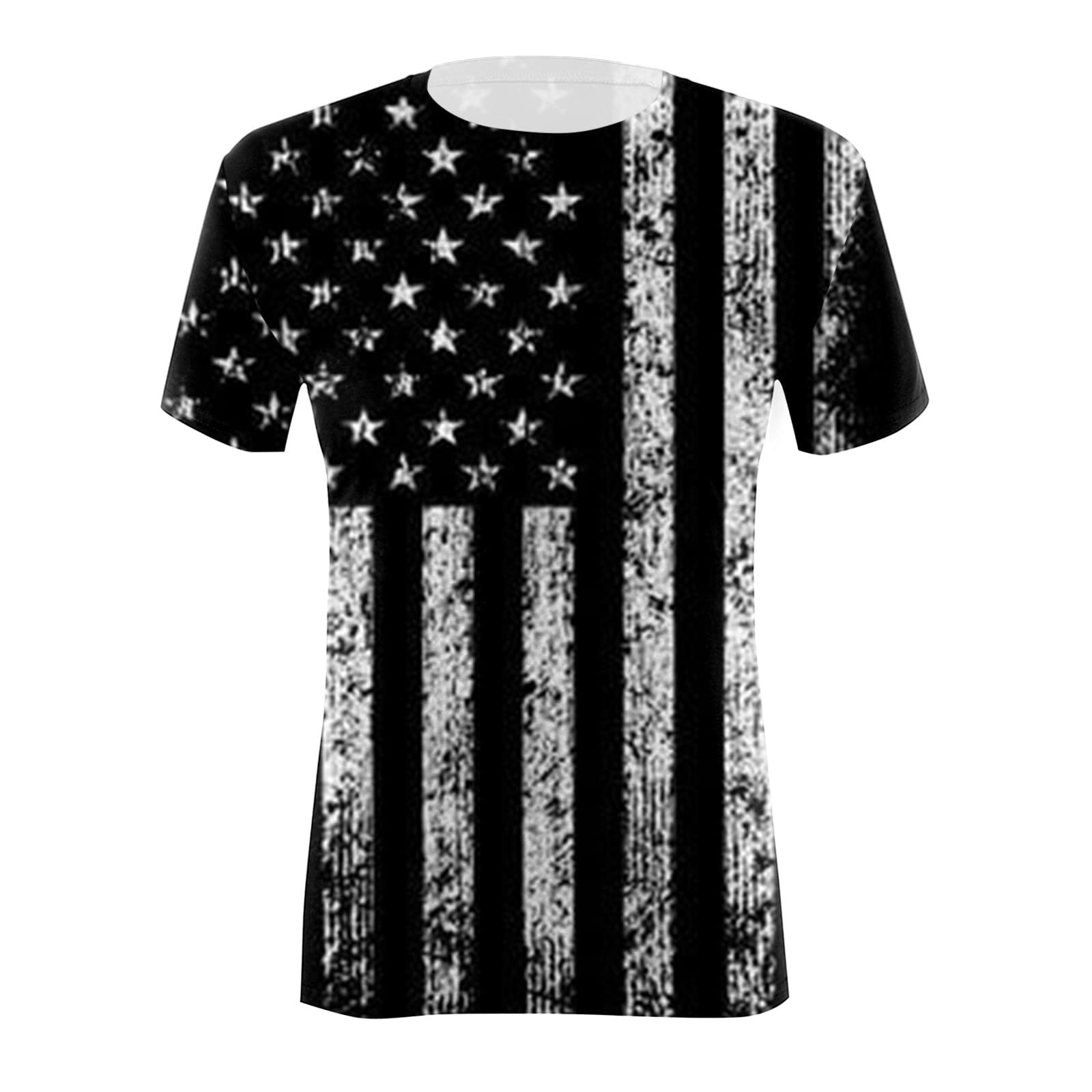 Women's Patriotic American Flag T-Shirt - 4th of July Stars & Stripes Casual Tee - Perfect for Summer Holidays, Independence Day Celebrations & Everyday Wear