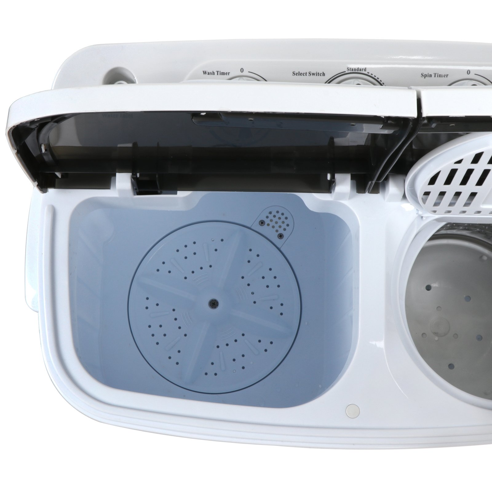 Portable 13lbs Mini Twin Tub Washing Machine with Dryer - Compact Washer & Spin Dryer Combo for Apartments, Dorms, RVs, Camping - Perfect for Small Spaces, Travel & Laundry Room Use