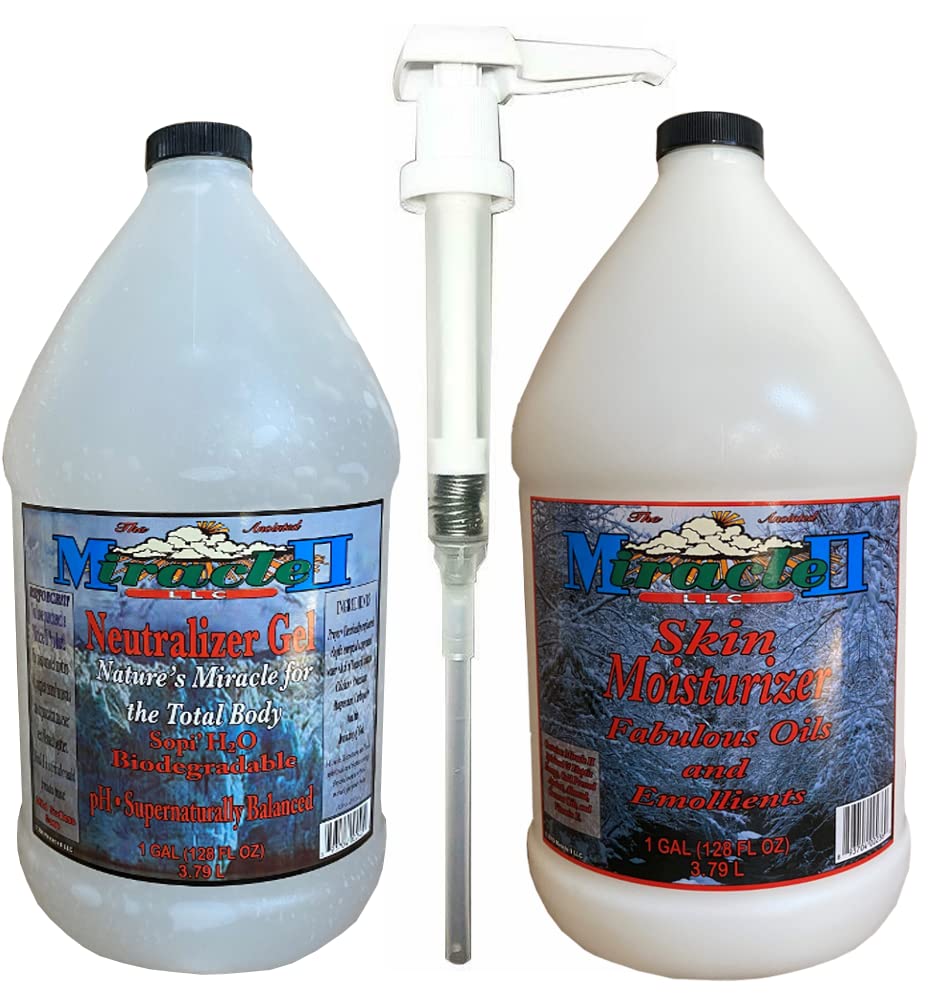 Miracle II Moisturizing Lotion - 1 Gallon with Free Gel Gallon - Hydrating Skin Care for Dry & Sensitive Skin - Perfect for Daily Use, Spa Treatments & Professional Salons
